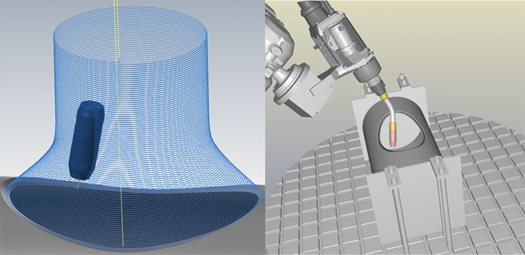 Simulation of layer build-up and welding sequence